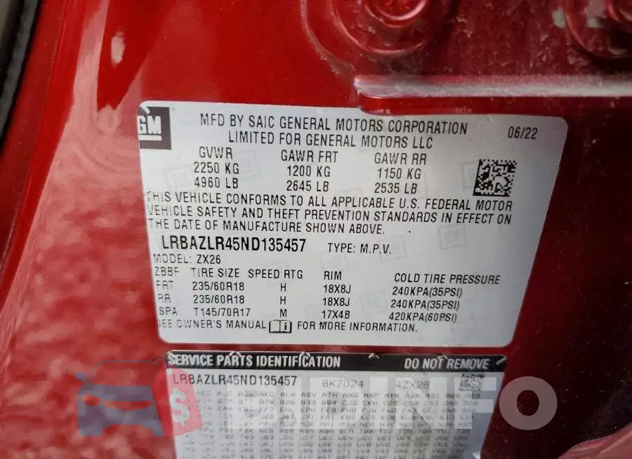 LRBAZLR45ND135457 Photo# 12