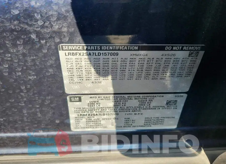 LRBFX2SA7LD157009 Photo# 13