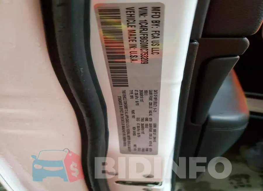 1C4RJFBG0MC753209 Photo# 13