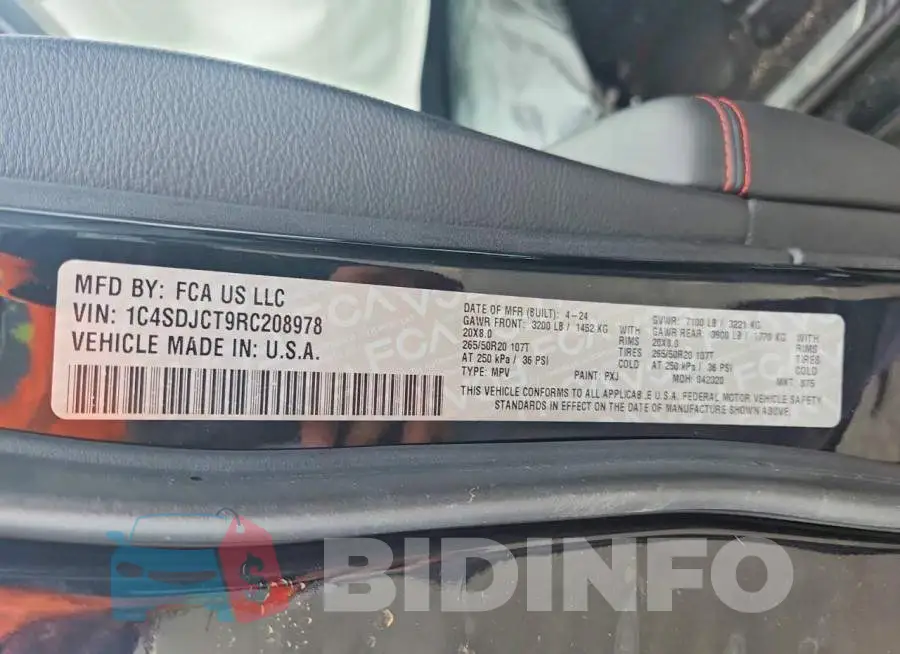 1C4SDJCT9RC208978 Photo# 13