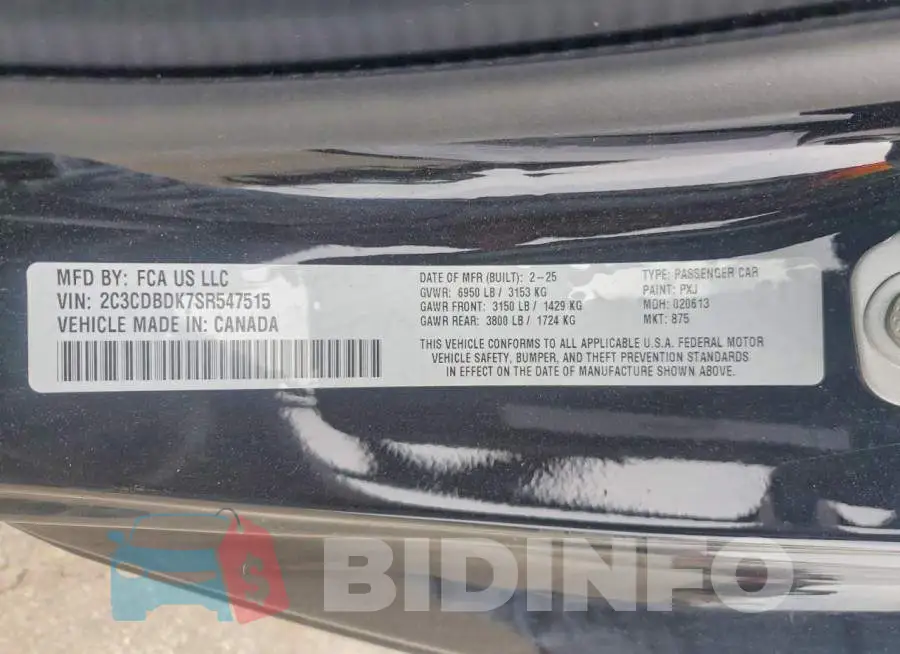 2C3CDBDK7SR547515 Photo# 13