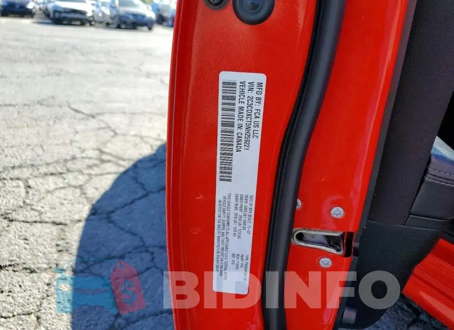 2C3CDXCT5NH259221 Photo# 12
