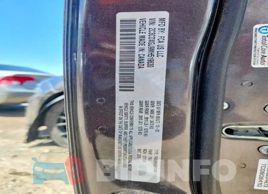 2C3CDXGJ9MH519630 Photo# 12