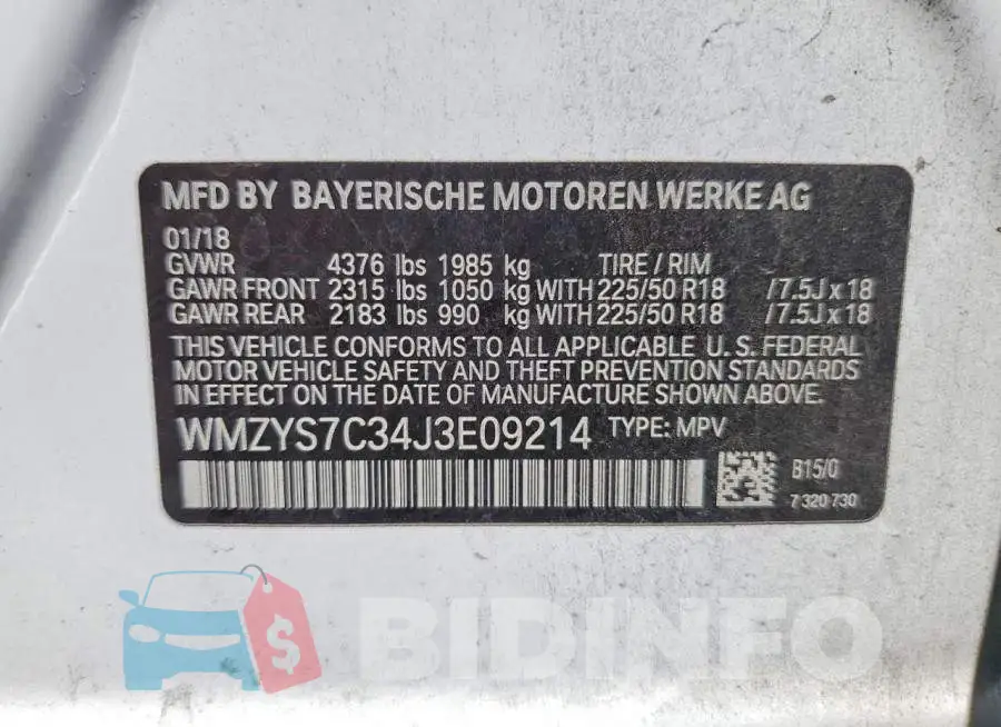 WMZYS7C34J3E09214 Photo# 12