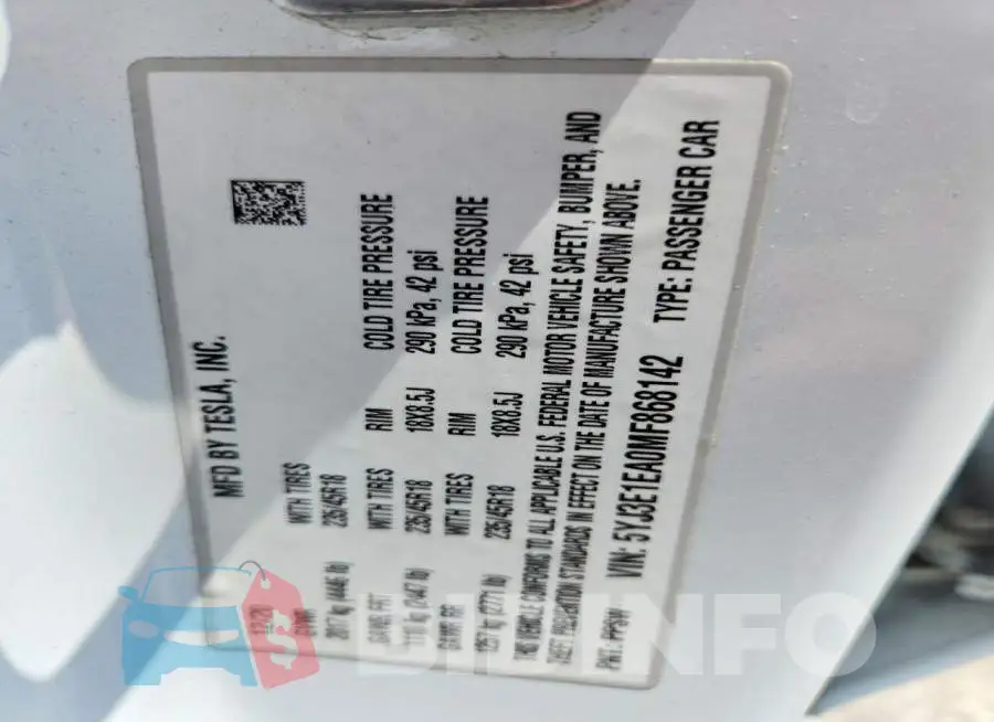 5YJ3E1EA0MF868142 Photo# 12