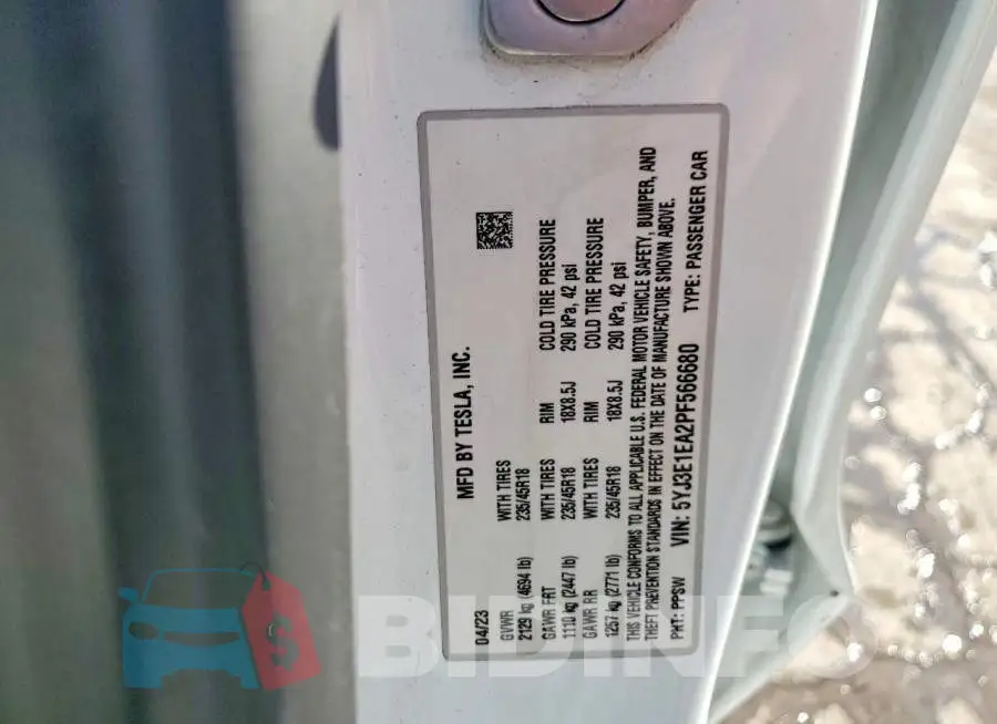 5YJ3E1EA2PF566680 Photo# 13