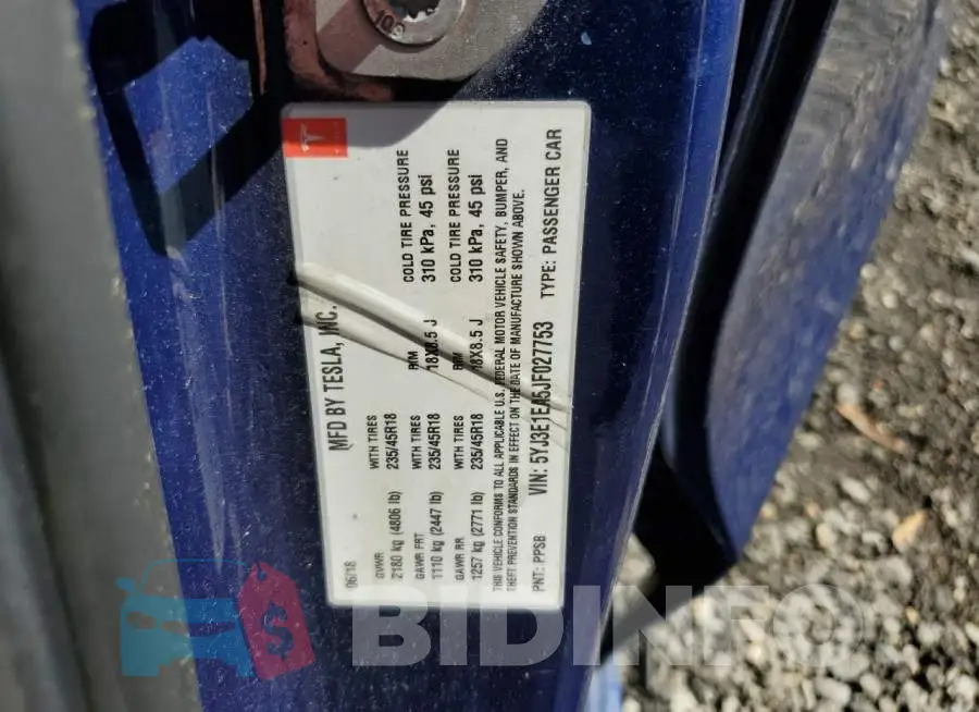 5YJ3E1EA5JF027753 Photo# 12