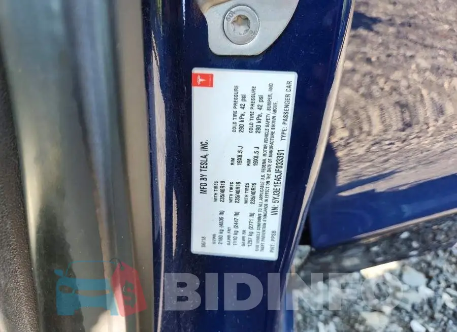 5YJ3E1EA5JF033391 Photo# 12
