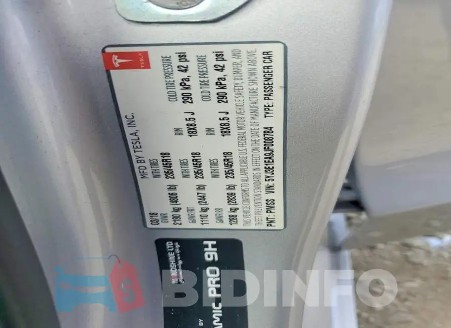 5YJ3E1EA9JF008784 Photo# 12
