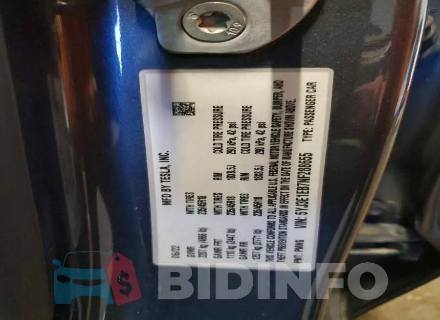 5YJ3E1EB7NF288655 Photo# 12