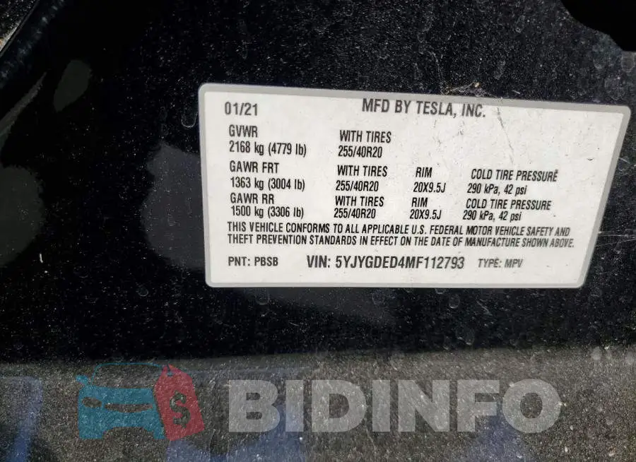 5YJYGDED4MF112793 Photo# 13