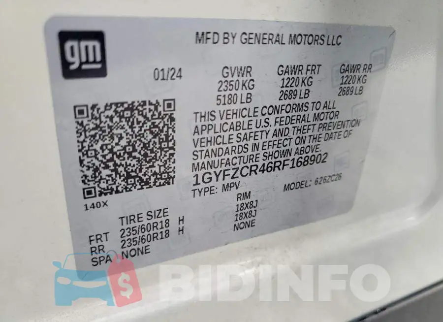 1GYFZCR46RF168902 Photo# 14
