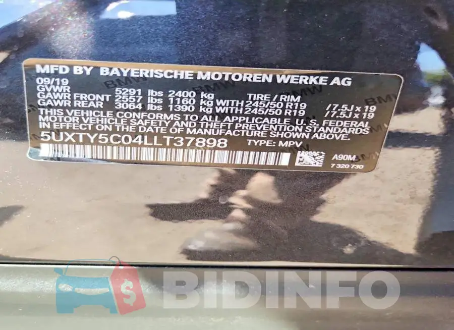 5UXTY5C04LLT37898 Photo# 14