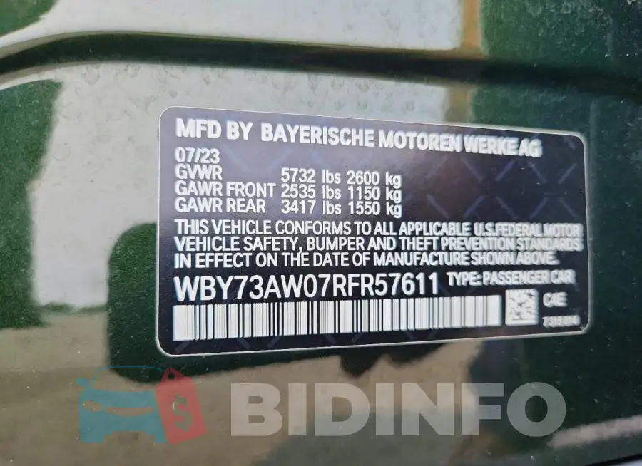WBY73AW07RFR57611 Photo# 12