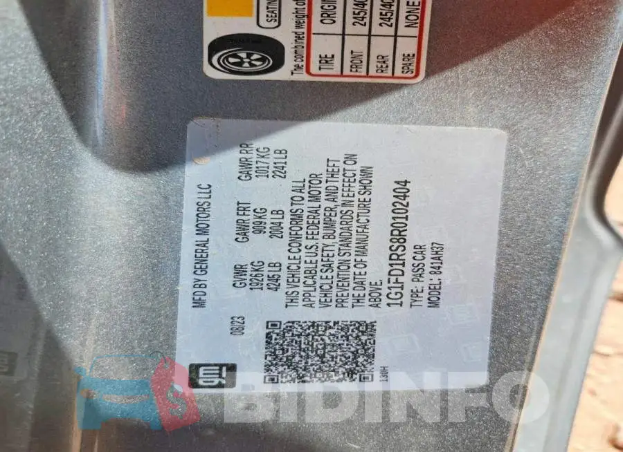 1G1FD1RS8R0102404 Photo# 13