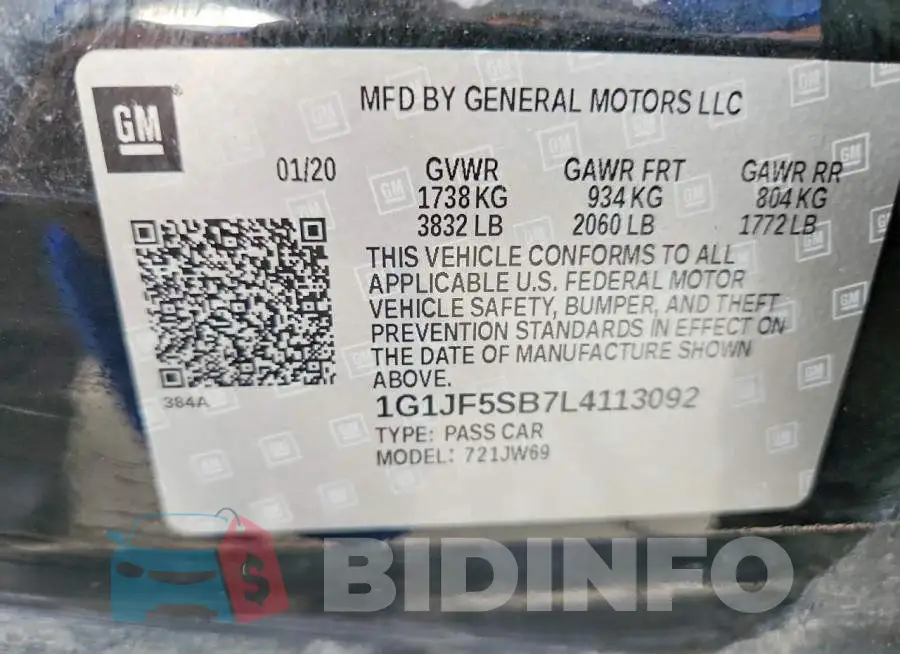 1G1JF5SB7L4113092 Photo# 12