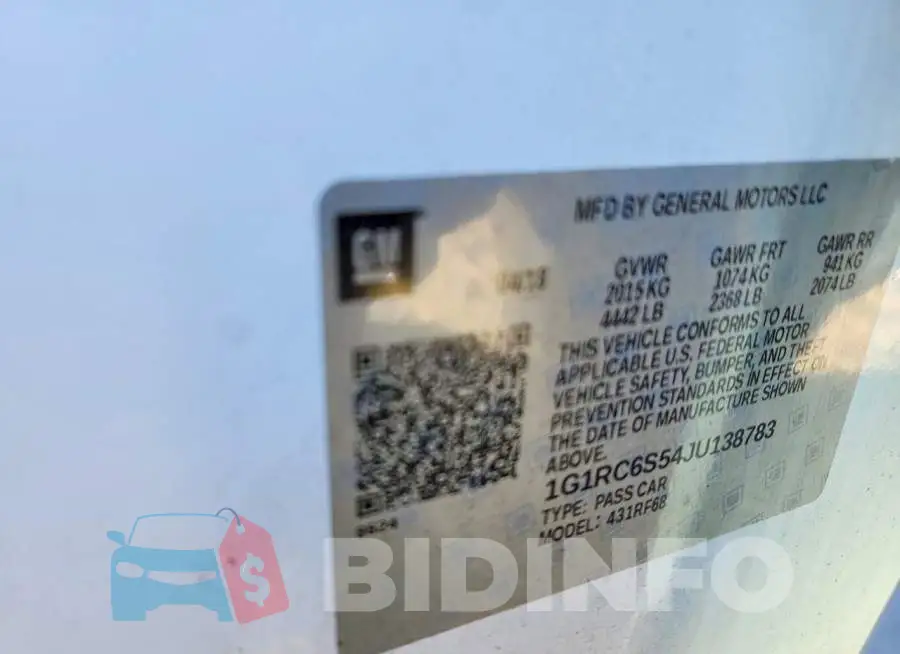 1G1RC6S54JU138783 Photo# 12