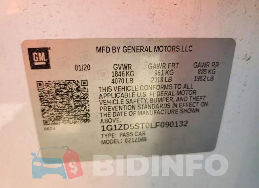 1G1ZD5ST0LF090132 Photo# 12