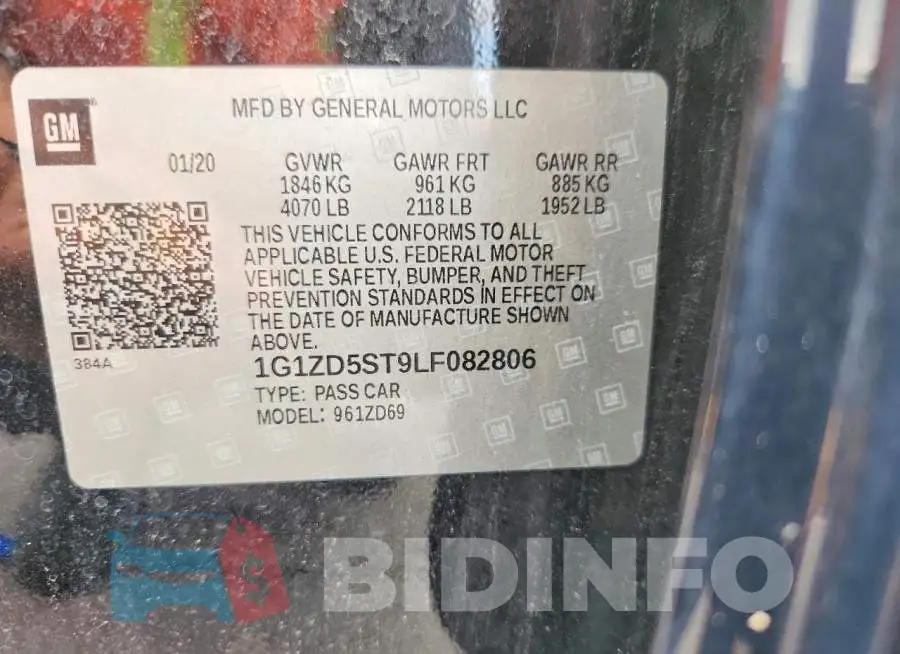 1G1ZD5ST9LF082806 Photo# 12