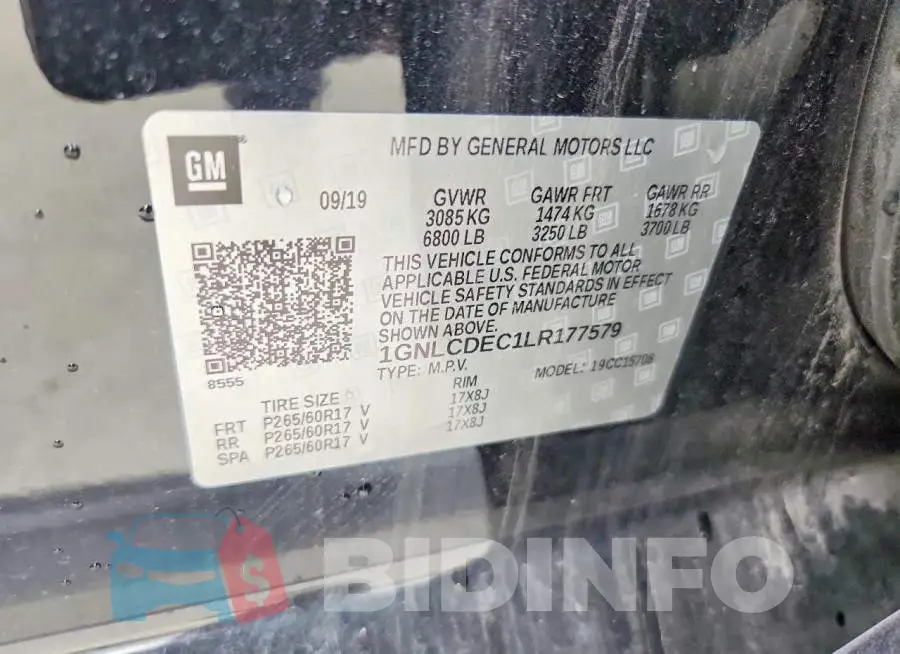 1GNLCDEC1LR177579 Photo# 13