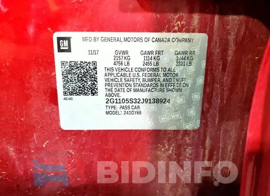 2G1105S32J9138924 Photo# 12
