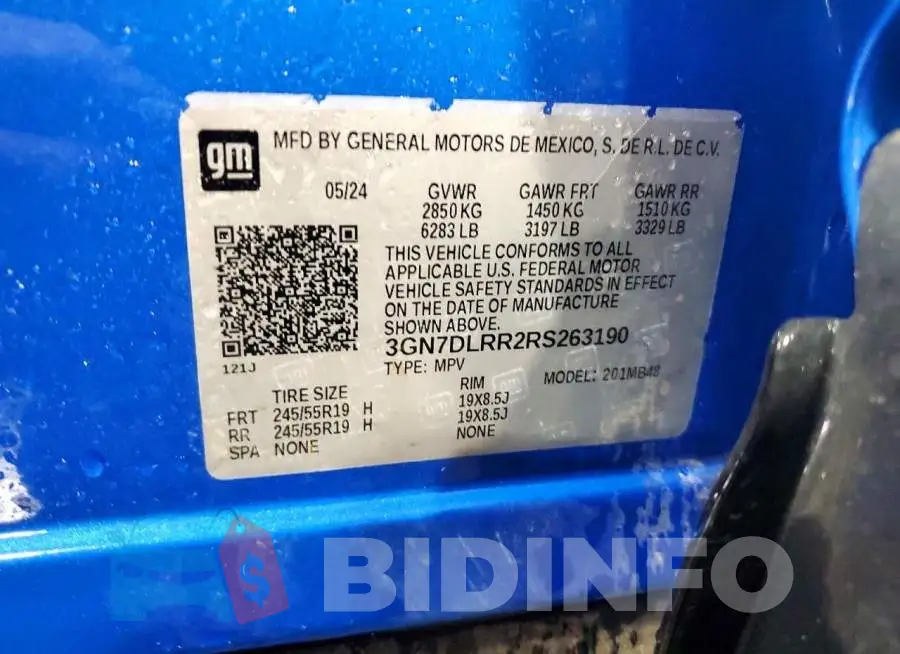 3GN7DLRR2RS263190 Photo# 13