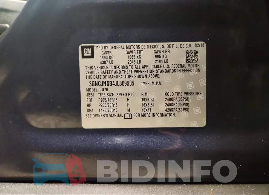 3GNCJNSB4JL309505 Photo# 13