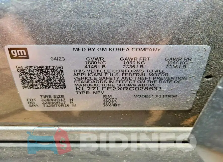 KL77LFE2XRC028531 Photo# 13
