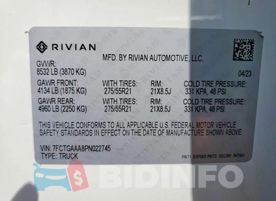 7FCTGAAA8PN022745 Photo# 12