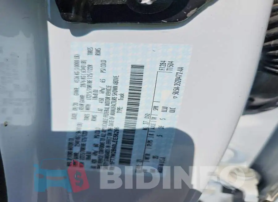 1FT7W2B60LEE58266 Photo# 12