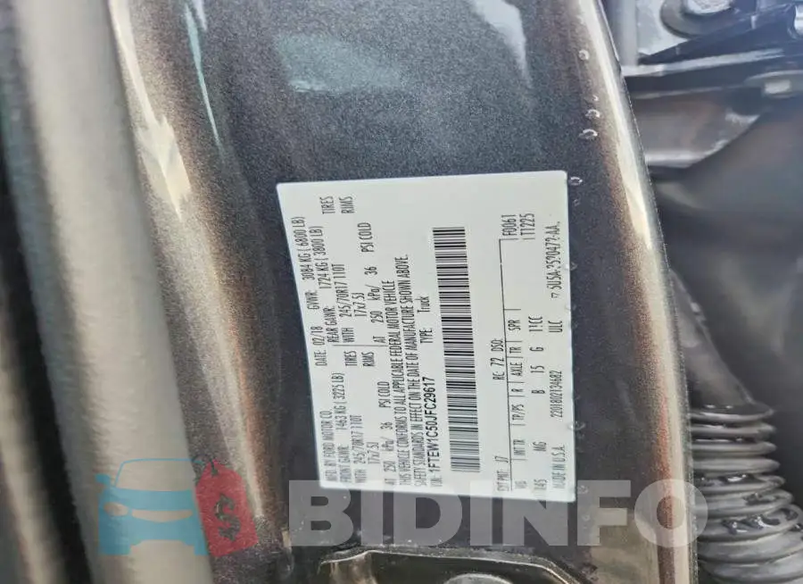 1FTEW1C50JFC29617 Photo# 12