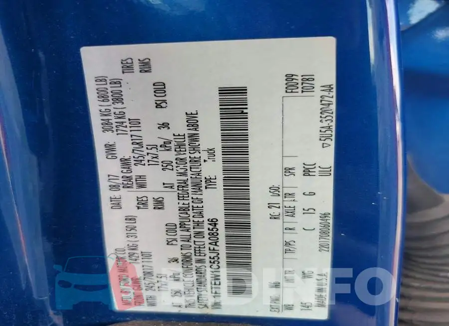 1FTEW1C55JFA08546 Photo# 12