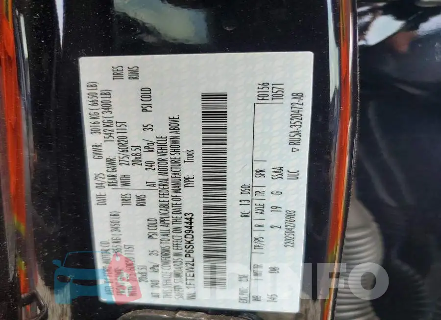 1FTEW2LP6SKD94443 Photo# 12