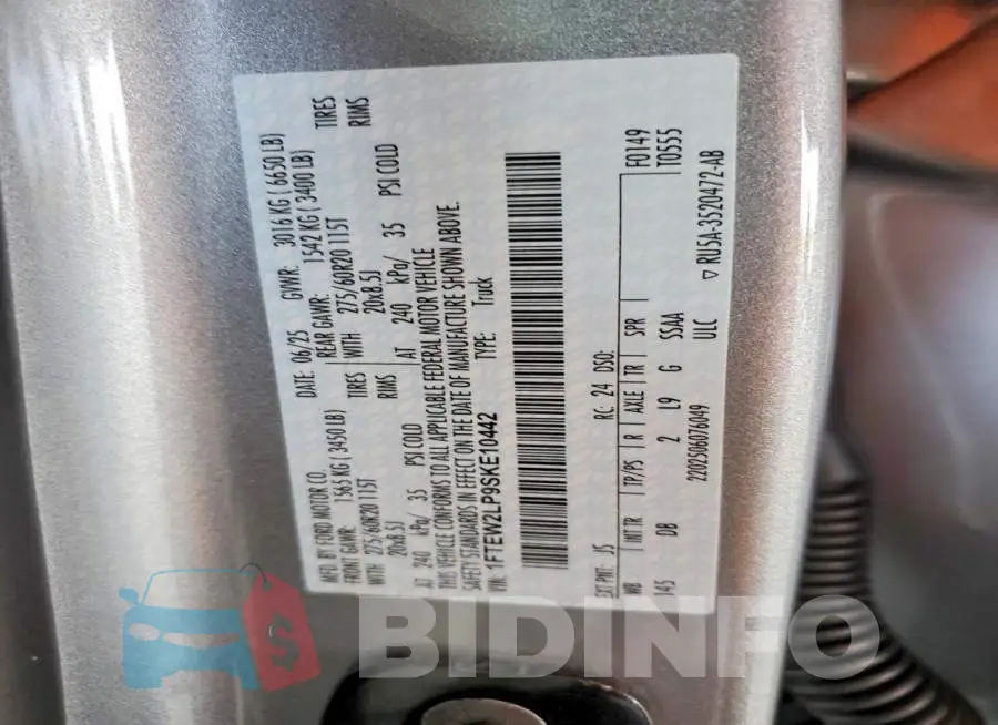 1FTEW2LP9SKE10442 Photo# 12