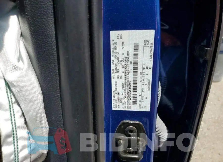 1FTFW1E54NFA96769 Photo# 12
