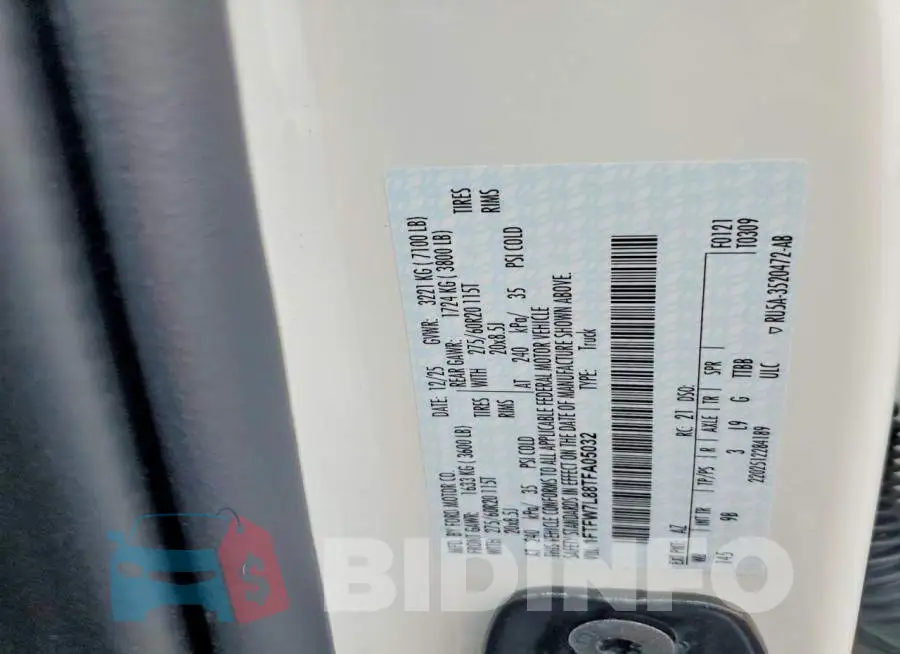 1FTFW7L88TFA05032 Photo# 12