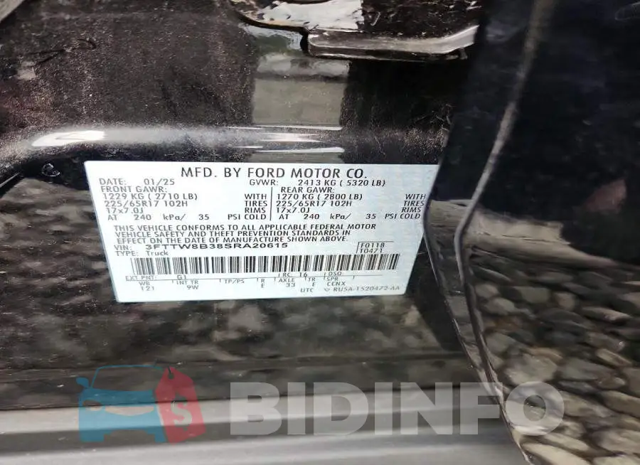 3FTTW8B38SRA20615 Photo# 12