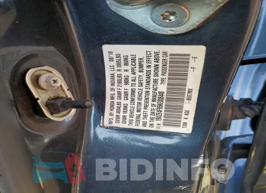 19XZE4F95KE008448 Photo# 12