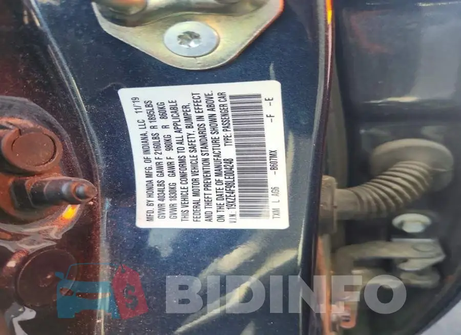 19XZE4F98LE004248 Photo# 12
