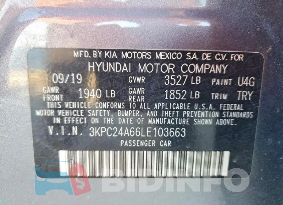 3KPC24A66LE103663 Photo# 12