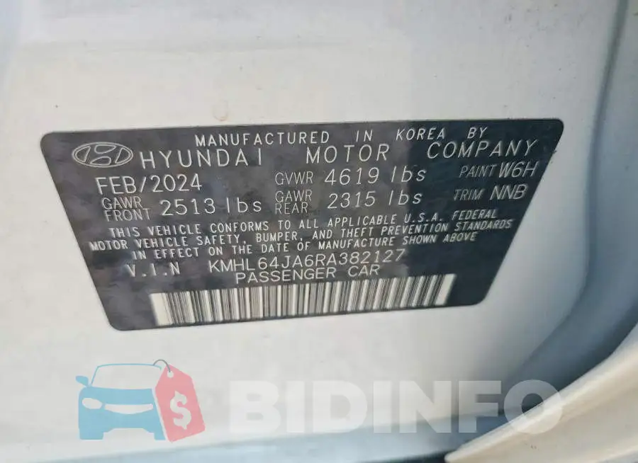 KMHL64JA6RA382127 Photo# 12