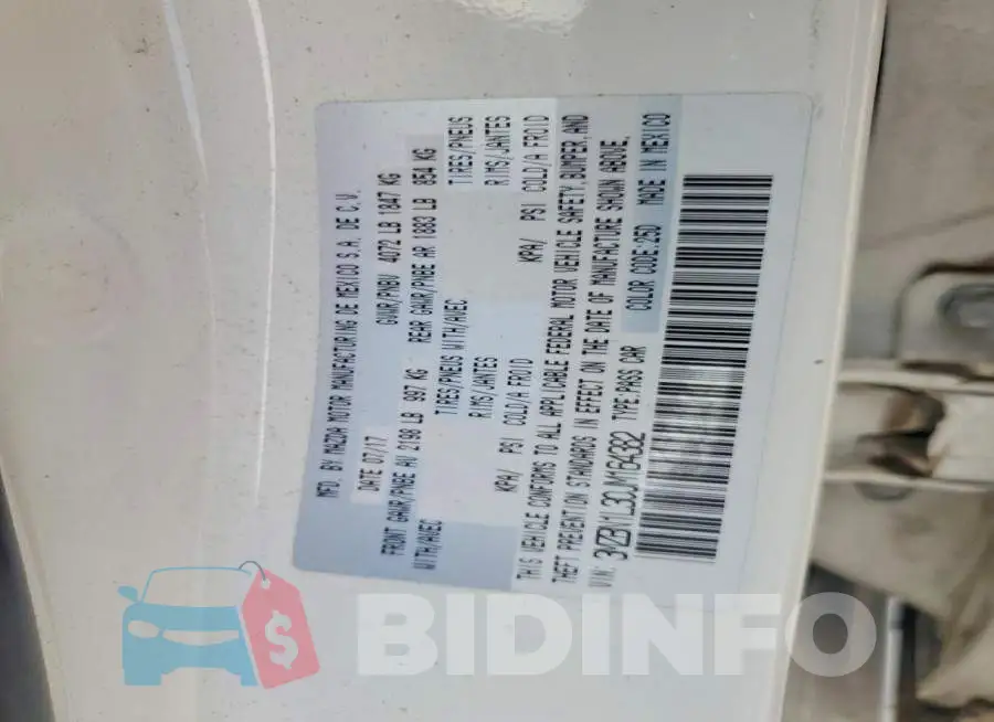 3MZBN1L30JM164382 Photo# 12