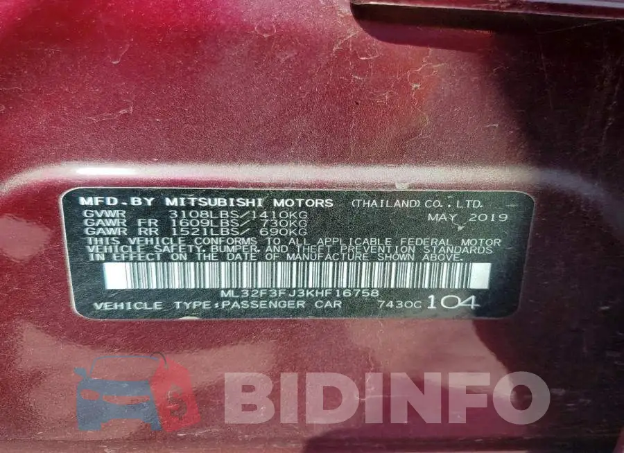 ML32F3FJ3KHF16758 Photo# 13