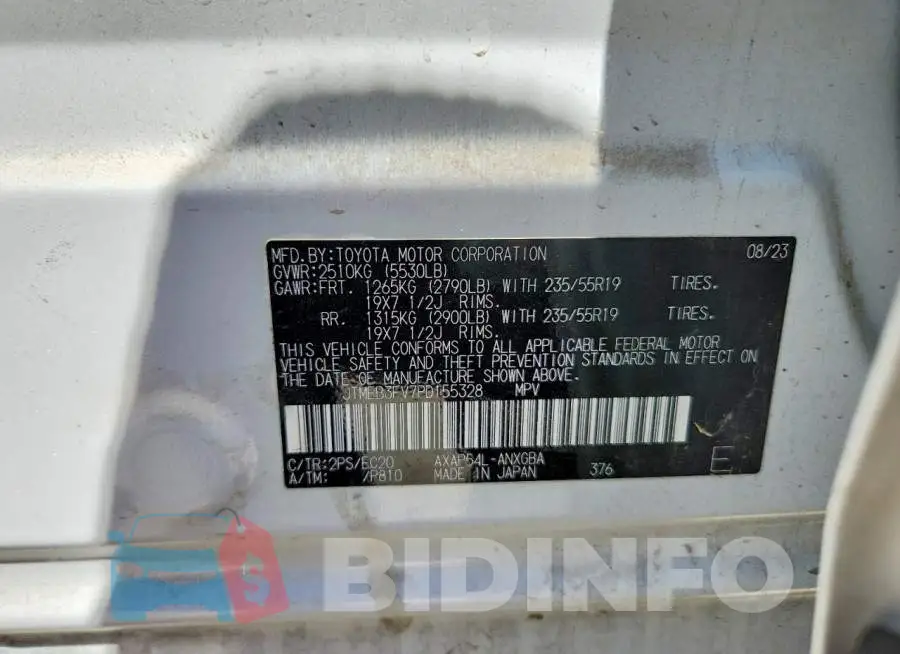 JTMEB3FV7PD155328 Photo# 13