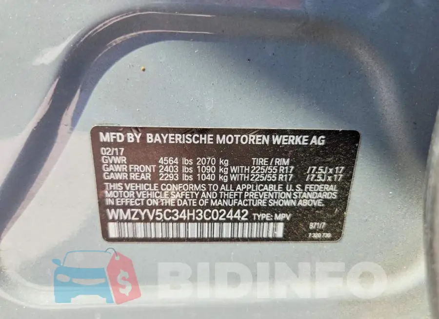 WMZYV5C34H3C02442 Photo# 12