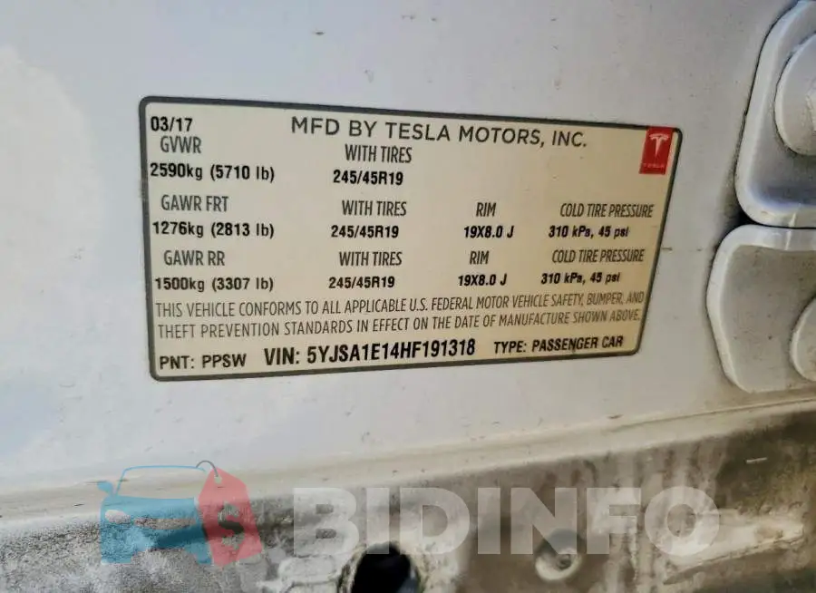 5YJSA1E14HF191318 Photo# 13