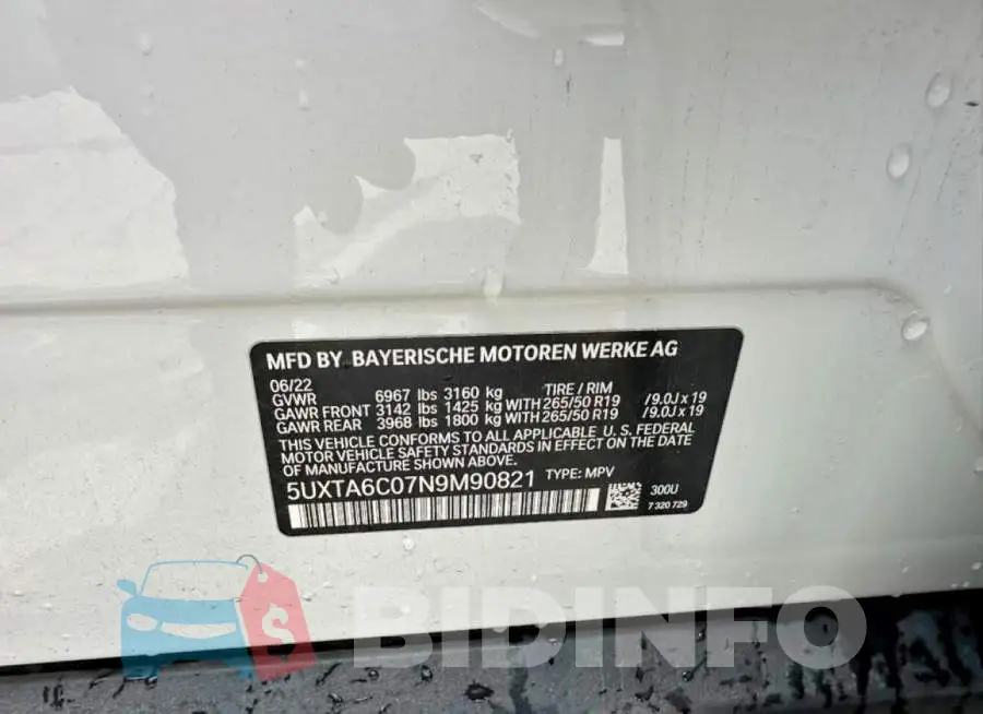 5UXTA6C07N9M90821 Photo# 10