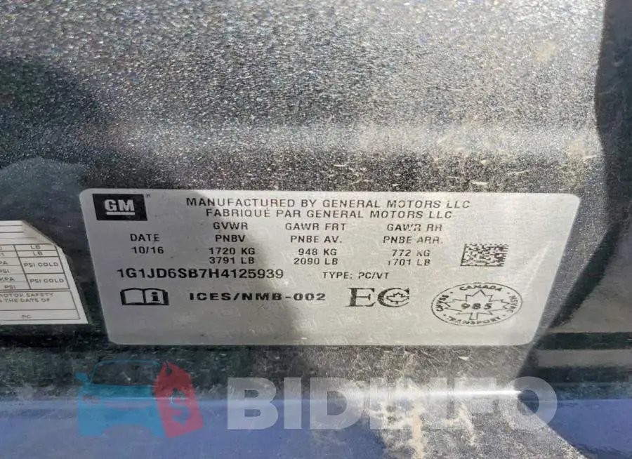 1G1JD6SB7H4125939 Photo# 13