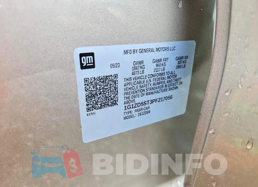 1G1ZD5ST3PF217056 Photo# 13