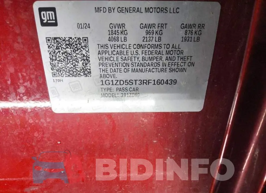 1G1ZD5ST3RF160439 Photo# 13
